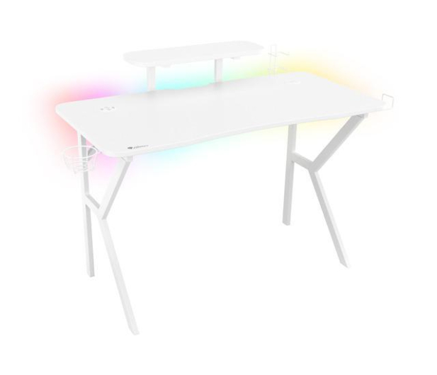 Genesis Biurko gamingowe HOLM 320 RGB białe - 1077883 - zdjęcie 2